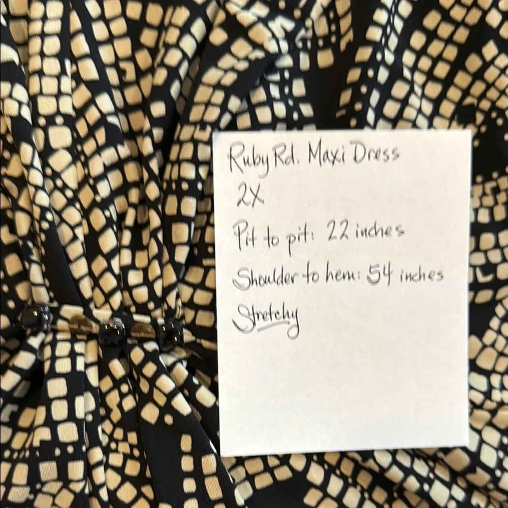 Ruby Rd 2X Maxi Dress - Picture 5 of 5